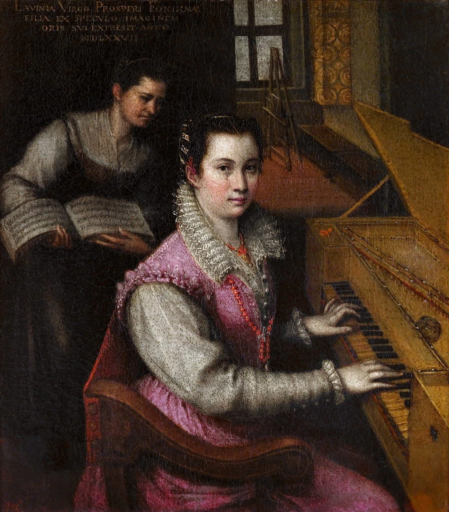 Autoritratto alla spinetta - Accademia di San Luca, Roma